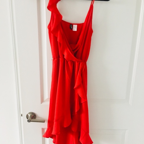 h&m high low dress
